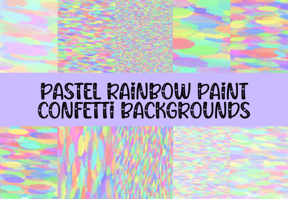 Download Pastel Confetti Paint Stroke Papers - Premium Resources