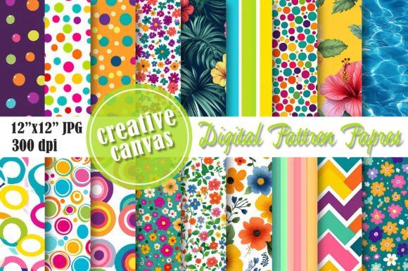 Download Summer Digital Paper Bundle - Digital paper bundle Collection