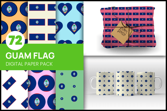 Download Guam Flag Wrapping Paper - Wrapp Collection