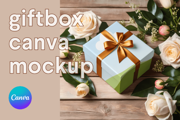Download Gift Box Wrapping Paper Canva Mockup - Wrapp Collection