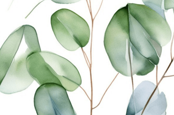Download Soft Green Watercolor Leaves Pattern Col - Watercolor leaves pattern Collection