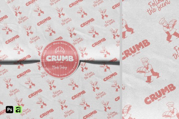 Download Wrapping Paper with Sticker Mockup - Wrapp Collection