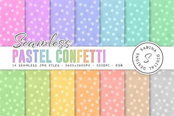 Download Pastel Confetti Seamless Digital Paper - Premium Resources