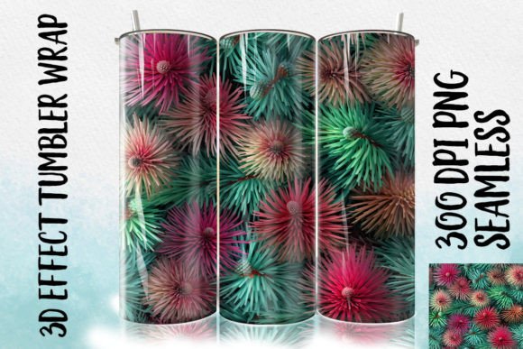Download 3D Pine Needle Tumbler Wrapp 2 - Wrapp Collection