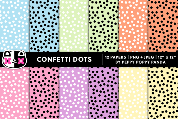 Download Pastel Confetti Polka Dots Digital Paper - Premium Resources