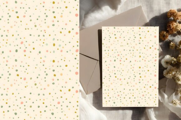 Download Pastel Confetti Dot Pattern Cream - Premium Bundle
