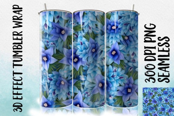 Download 3D Bluebell Tumbler Wrapp 2 - Wrapp Collection