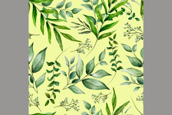 Download Beautiful Watercolor Leaves Pattern - Watercolor leaves pattern Collection