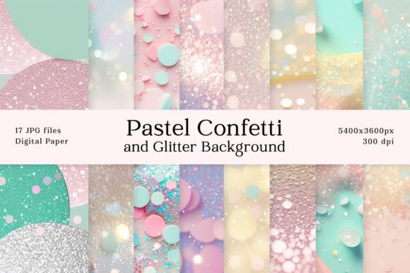 Download Pastel Confetti Glitter Background - Premium Resources